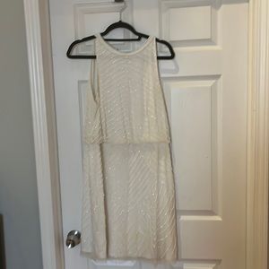 Adrianna Papell White Cocktail Dress